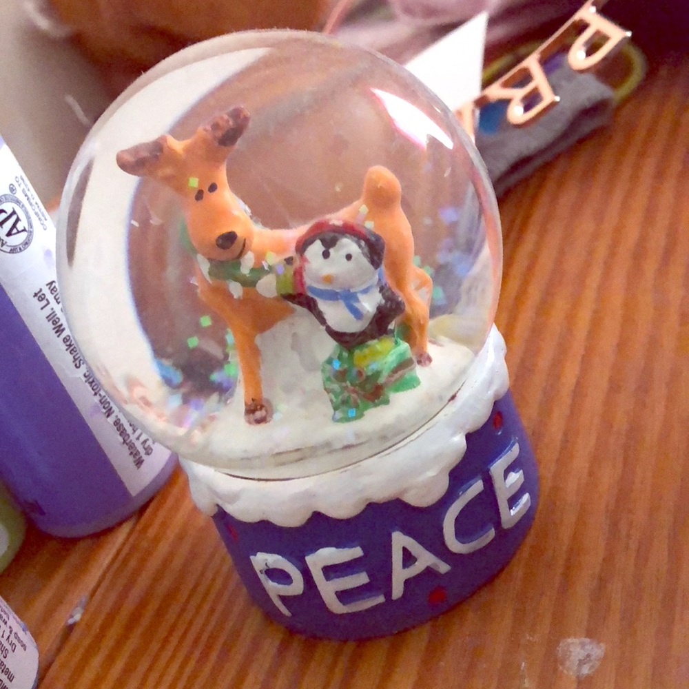 A snow globe